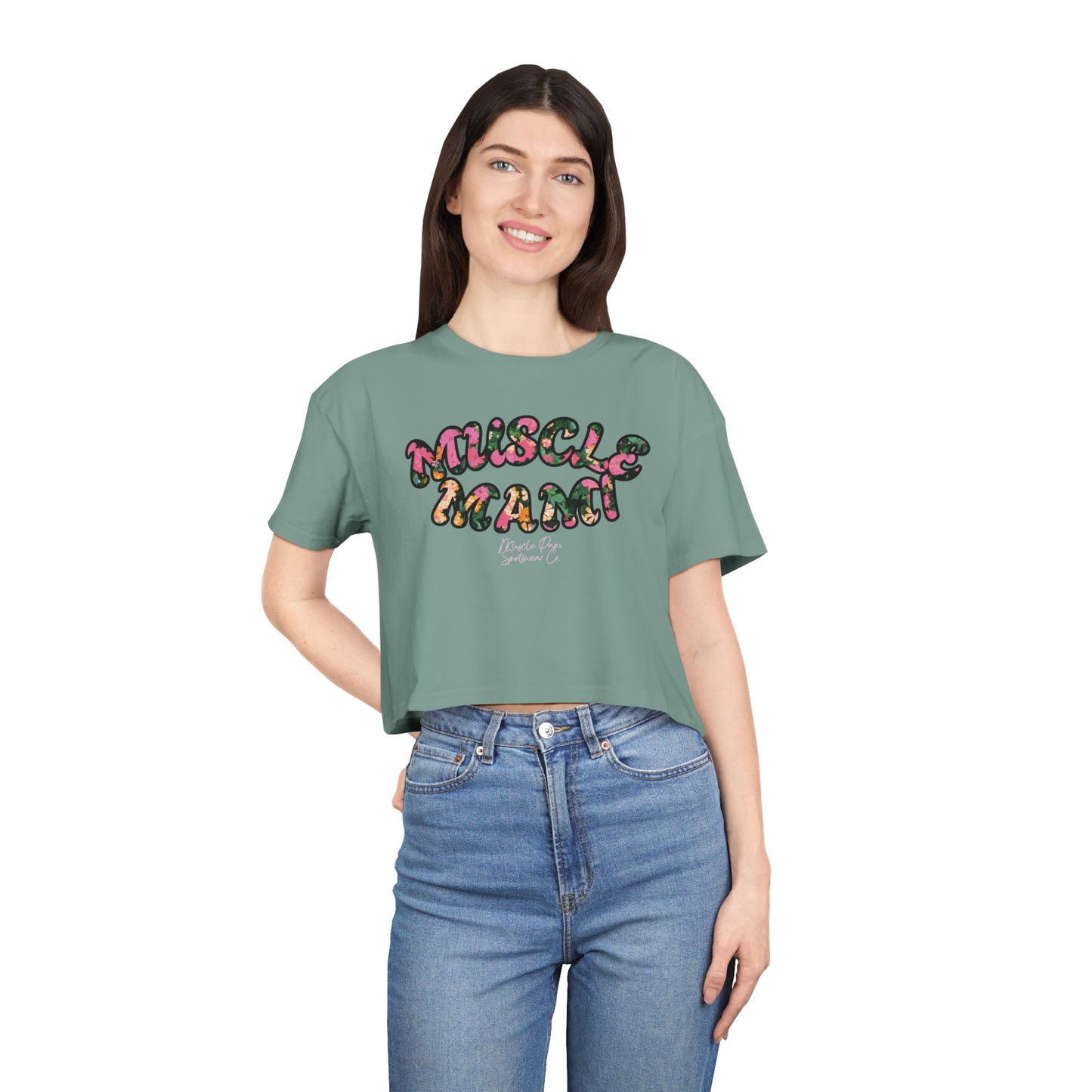Muscle Mami Women's Crop Tee