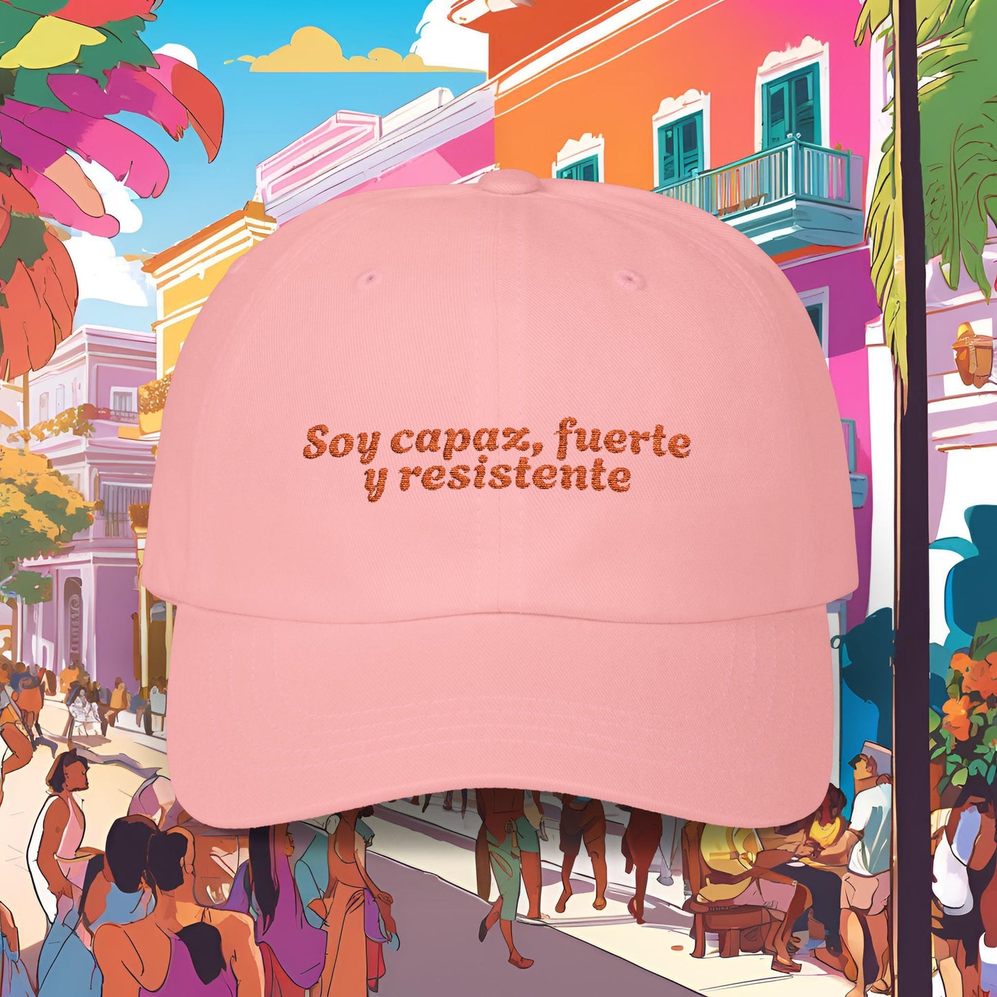 'Soy capaz, fuerte y resistente' - Afirmaciones Dad Hat